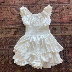 The Love Galore Romper White